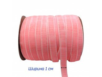 Бархатная лента 10 мм РОЗОВАЯ