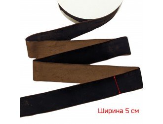 Бархатная лента 50 мм Т.КОРИЧНЕВАЯ