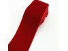 Бархатная лента 38 мм красного цвета