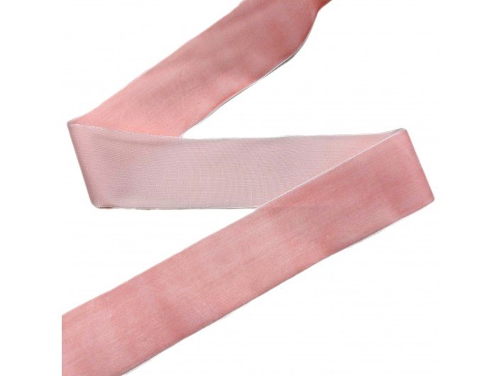Бархатна лента 50 мм розовая