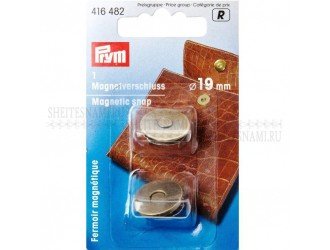 Застежка магнитная 19 мм  PRYM  БРОНЗА