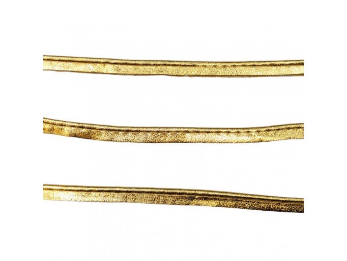 Кант из искусственной кожи 10 мм, золотой