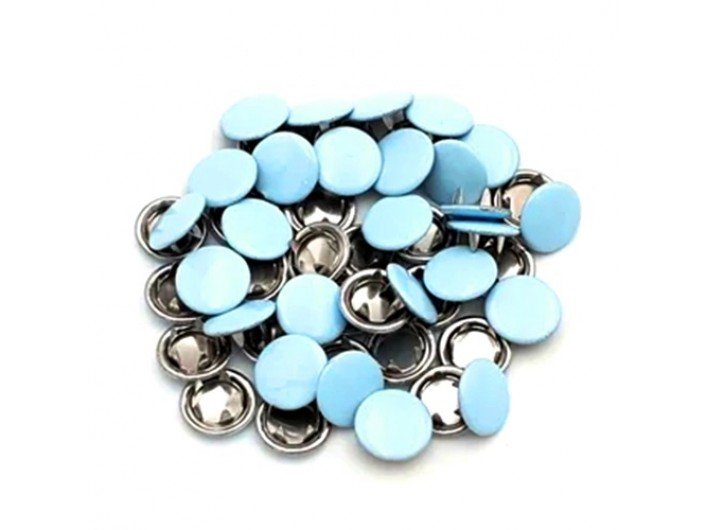 Кнопки рубашечные 9,5 мм. голубые