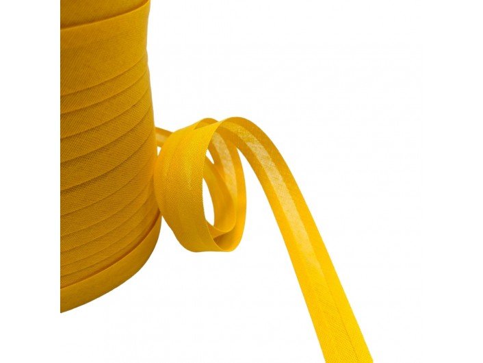 Косая бейка, 15 мм, х/б, ЖЕЛТАЯ Косая бейка, 15 мм, х/б, ЖЕЛТАЯ