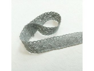 Кружево СЕРОЕ 2,5 Х/Б