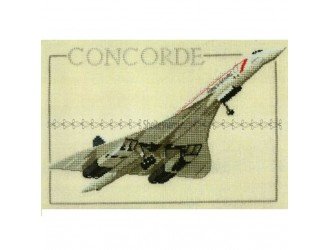 Вышивка Самолет CONCORDE 23*15