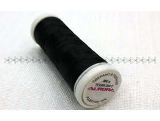 Нитки для трк. Aurora 5999 (Чёрн.)