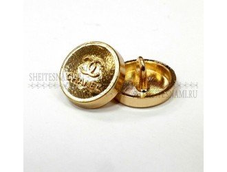 Пуговица металлическая, CHANEL, 12 мм.