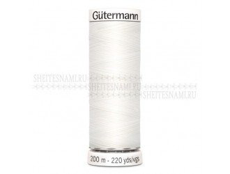 Нитки Gutermann sew-all №50 200 м. БЕЛЫЙ №800 Нитки Gutermann sew-all №50 200 м. БЕЛЫЙ №800