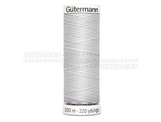 Нитки Gutermann sew-all №50 200 м. №008 СЕРЫЙ Нитки Gutermann sew-all №50 200 м. №008 СЕРЫЙ