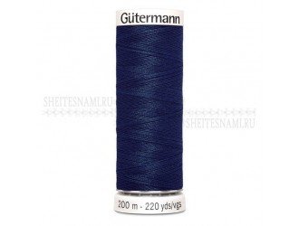 Нитки Gutermann sew-all №50 200 м. №011 Т.СИНИЙ Нитки Gutermann sew-all №50 200 м. №011 Т.СИНИЙ