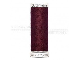 Нитки Gutermann sew-all №50 200 м. №369 БОРДО Нитки Gutermann sew-all №50 200 м. №369 БОРДО