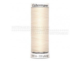 Нитки Gutermann sew-all №50 200 м. №802 МОЛОЧНЫЙ Нитки Gutermann sew-all №50 200 м. №802 МОЛОЧНЫЙ