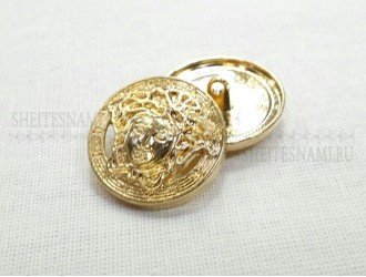 Пуговица металлическая, Versace, 24 мм. Пуговица металлическая, Versace, 24 мм.
