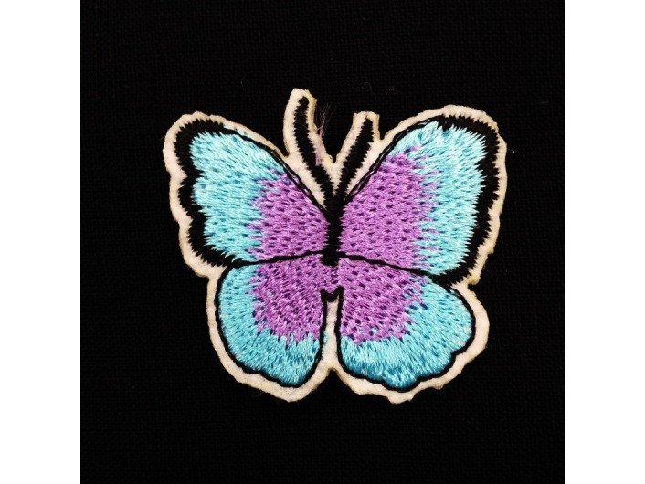 Термоаппликация "Бабочка голубо-фиолет" 3,5-4