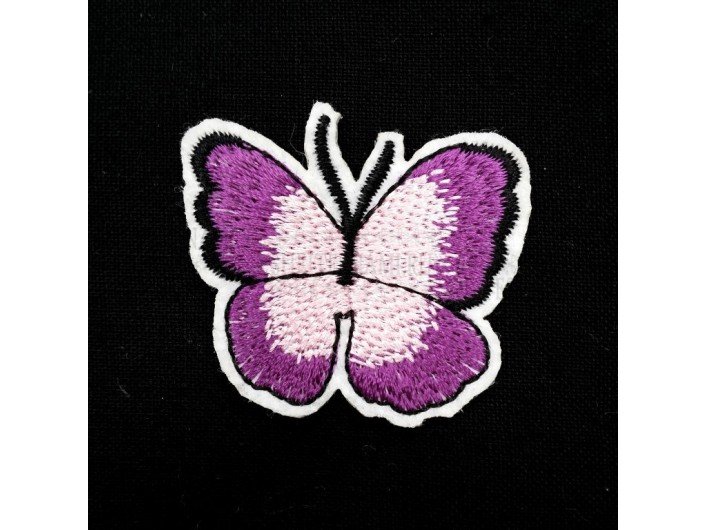 Термоаппликация "Бабочка фиолет-розовая" 3,5-4