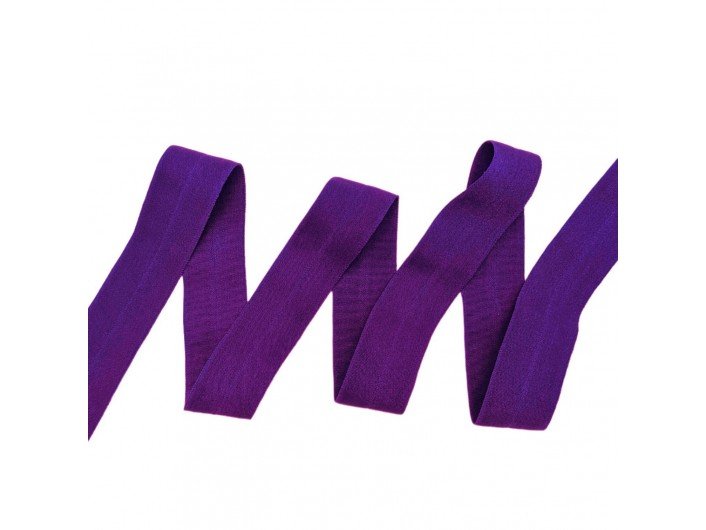 Резинка окантовочная фиолетовая 20 мм матовая