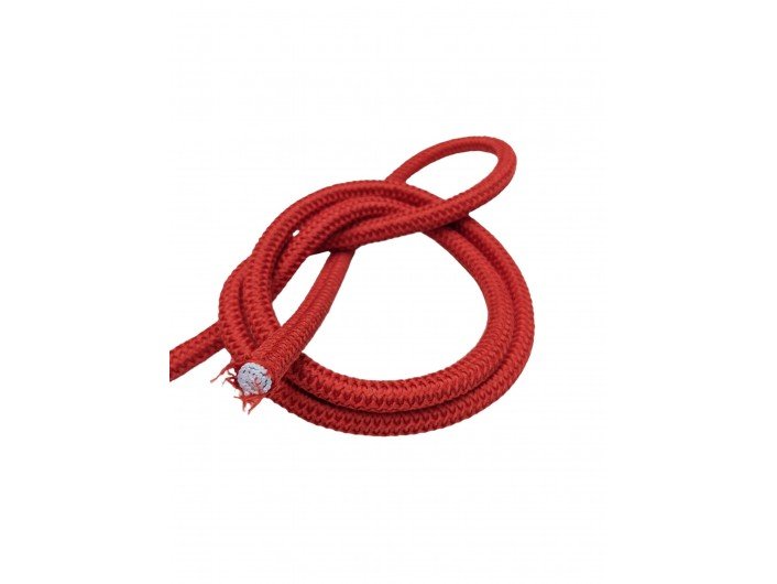 Резинка-шнур шляпная круглая красная  8 мм