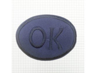 Термоаппликация «ОК» 12-9,5 см. Т.СИНЯЯ Термоаппликация «ОК» 12-9,5 см. Т.СИНЯЯ