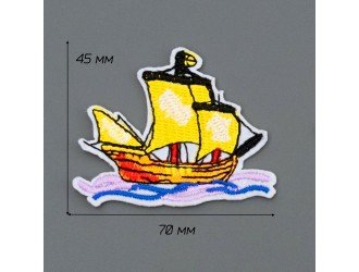 Термоаппликация «ПАРУСНИК» 4,5х7см