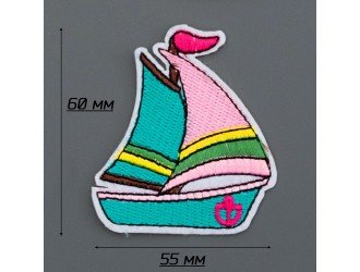 Термоаппликация «ПАРУСНИК» 6х5,5см